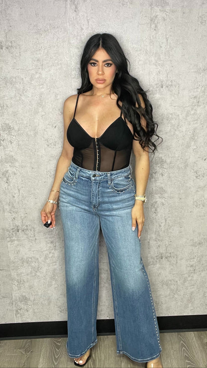 CELLO Studs Denim Pants