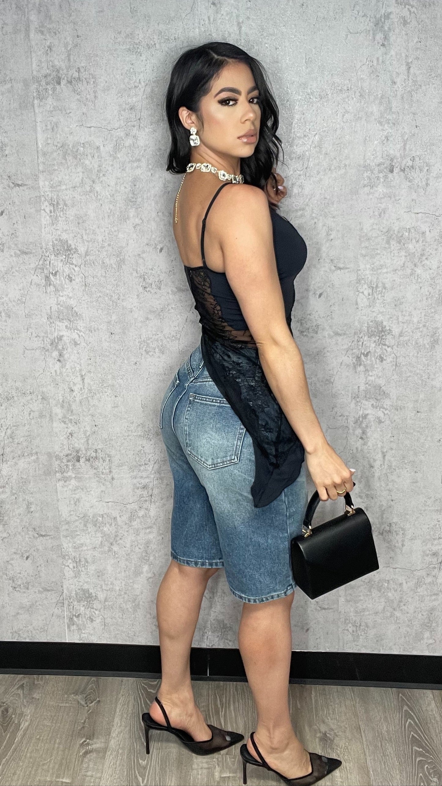 Gyna Lace Black Top