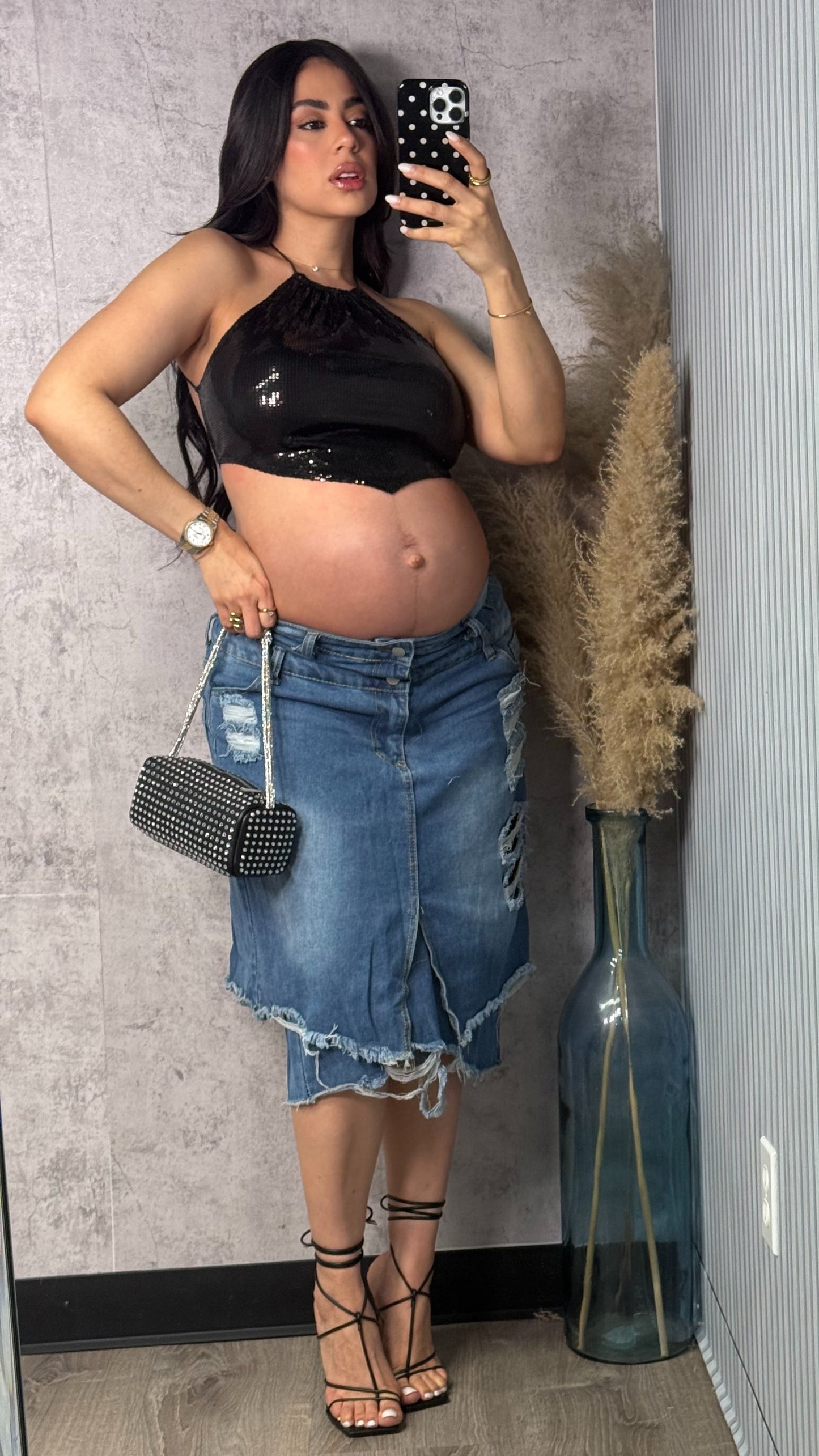 LESLIE BLACK TOP
