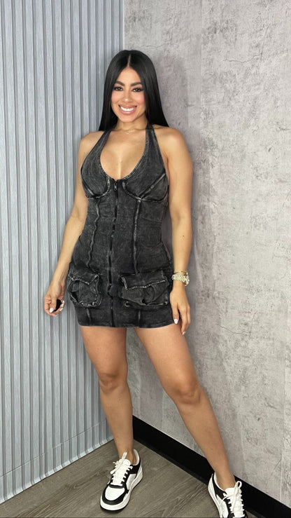 Black Mineral Dress