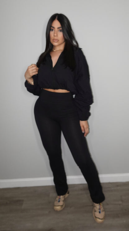 ACTIVE COTTON SET BLACK