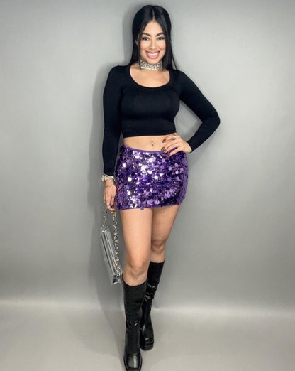 Cosmo Purple Skirt