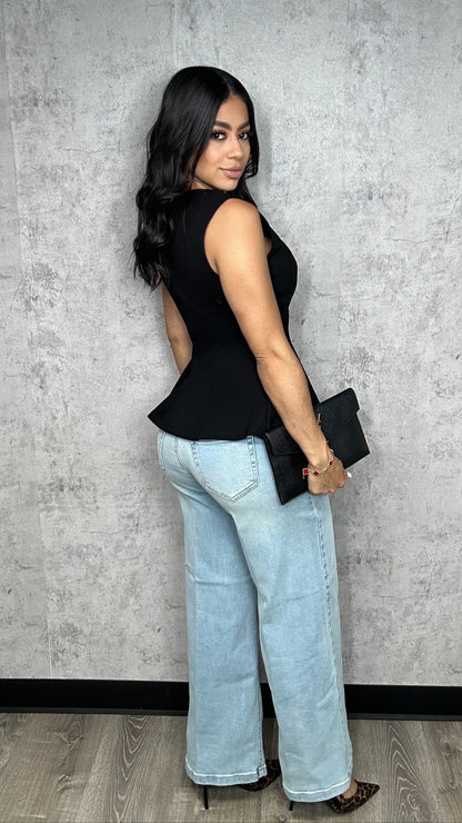 CELLO Wide Leg Stretchy Pants