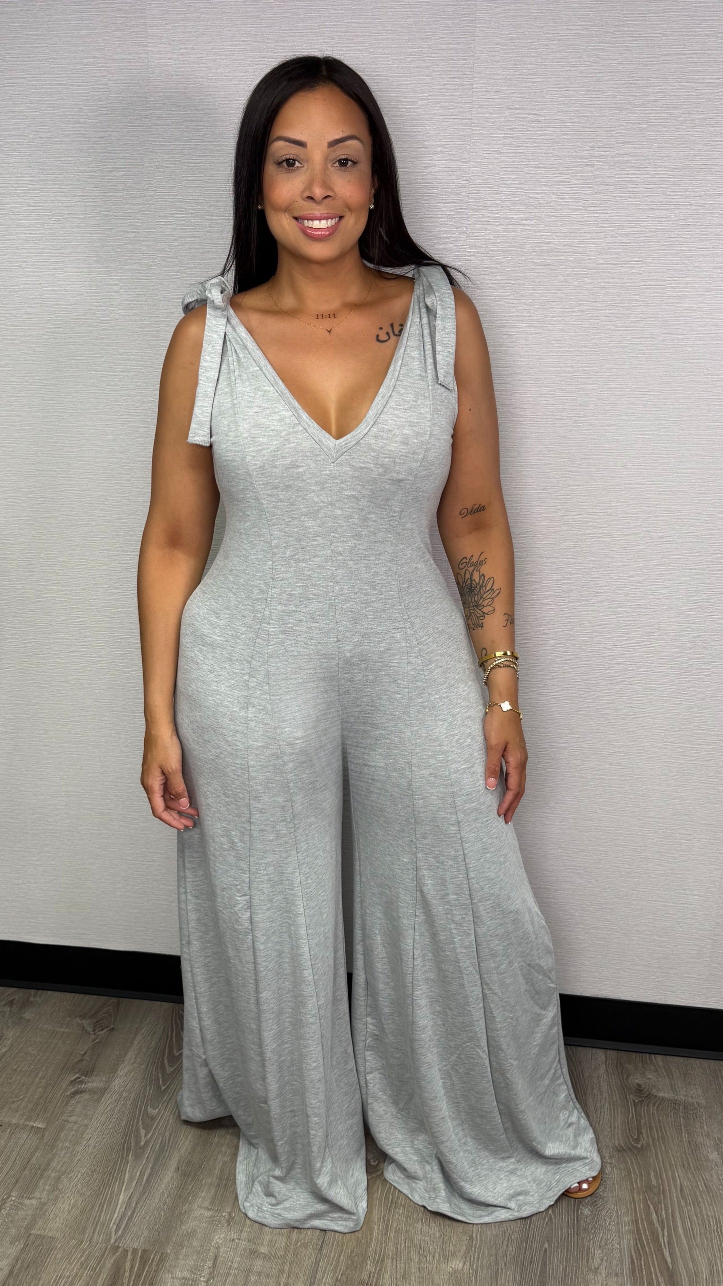 JUMPSUIT ADJUSTABLE GRIS