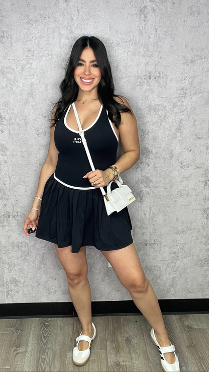 AB JEN BLACK DRESS (TIENE PANTALON)
