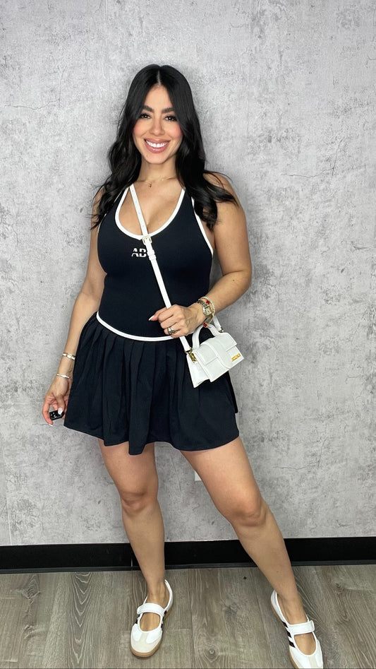 AB JEN BLACK DRESS (TIENE PANTALON)