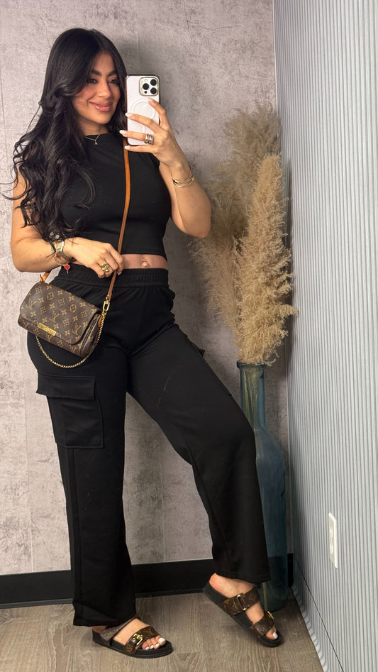 FANNY CARGO BASIC BLACK SET