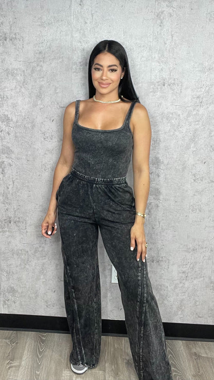 Mineral Bodysuit and Wide Legs Pants