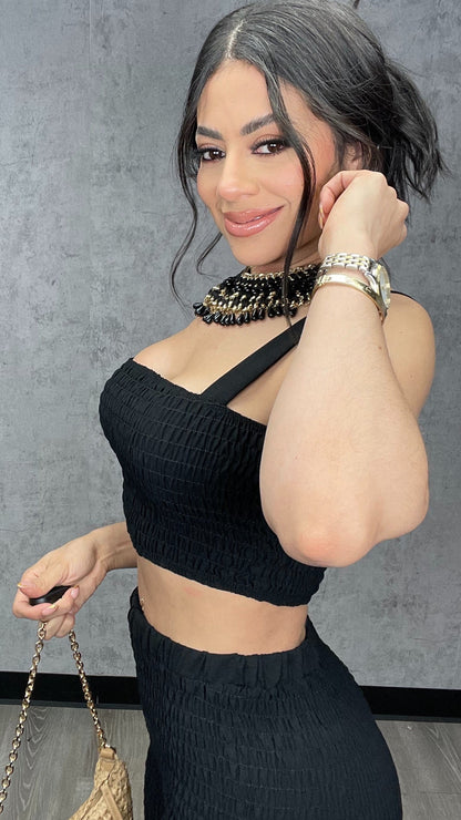 Lulu Black Pants Set