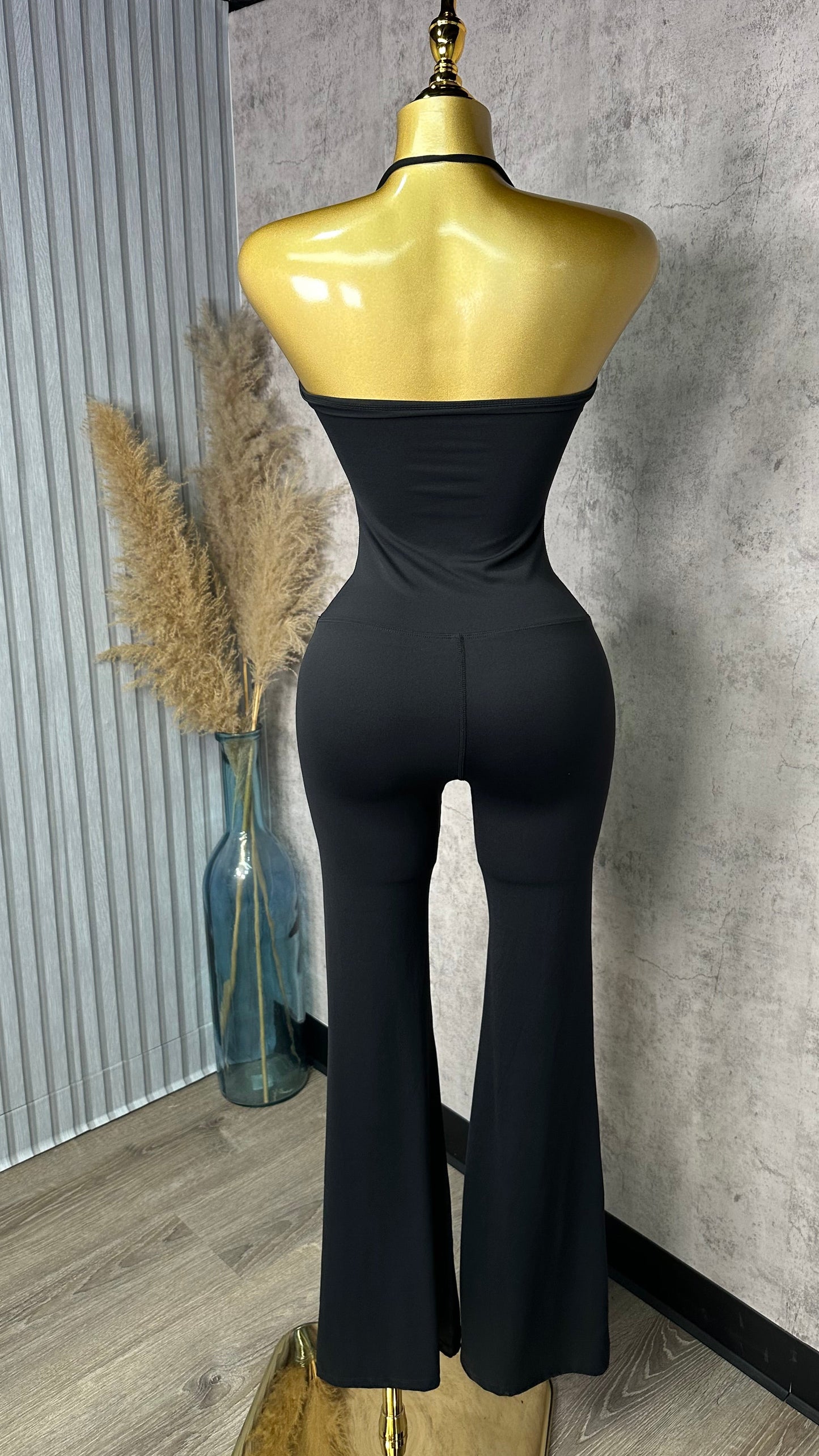 AB STRAP ROXANNA BLACK JUMPSUIT