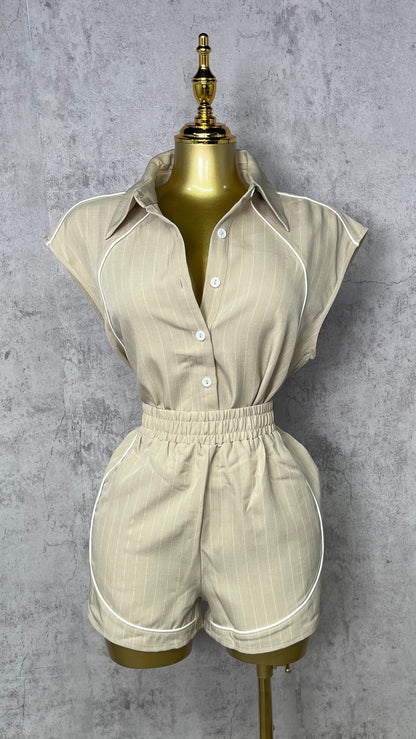 Lulu Neutral Short Set