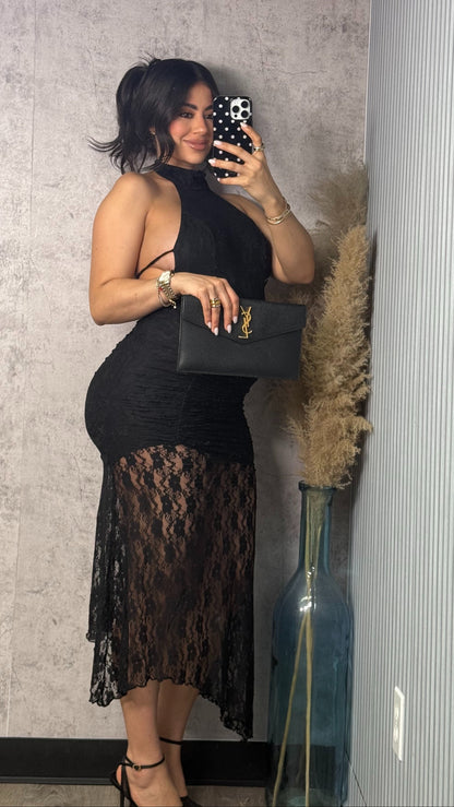 KARLOTA LACE BLACK DRESS