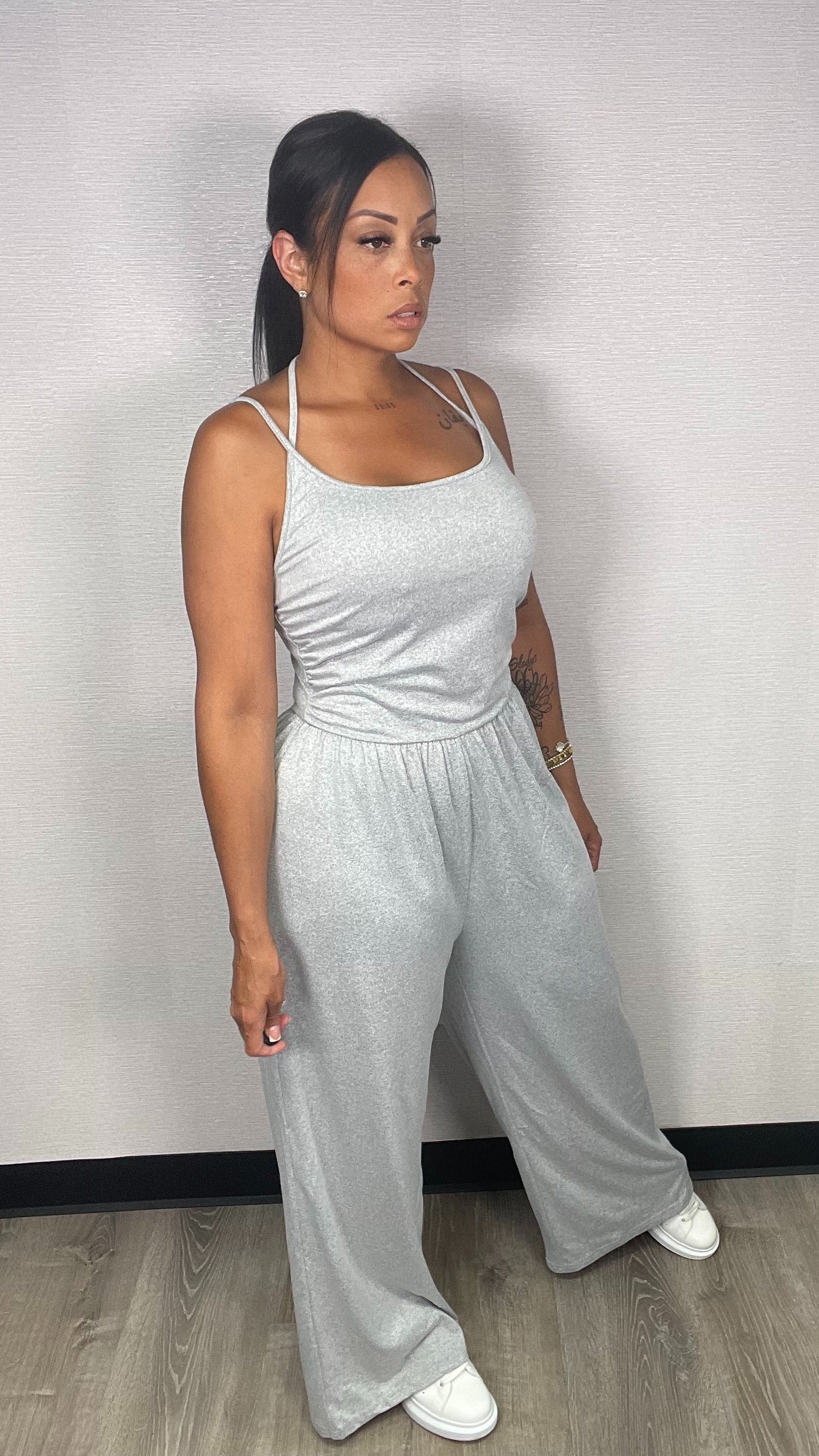 BASIC GREY JUMPSUIT
