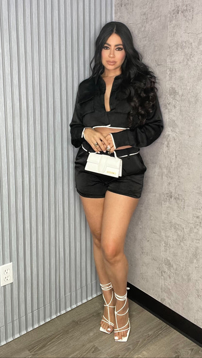 Celine Satin Crop and Short