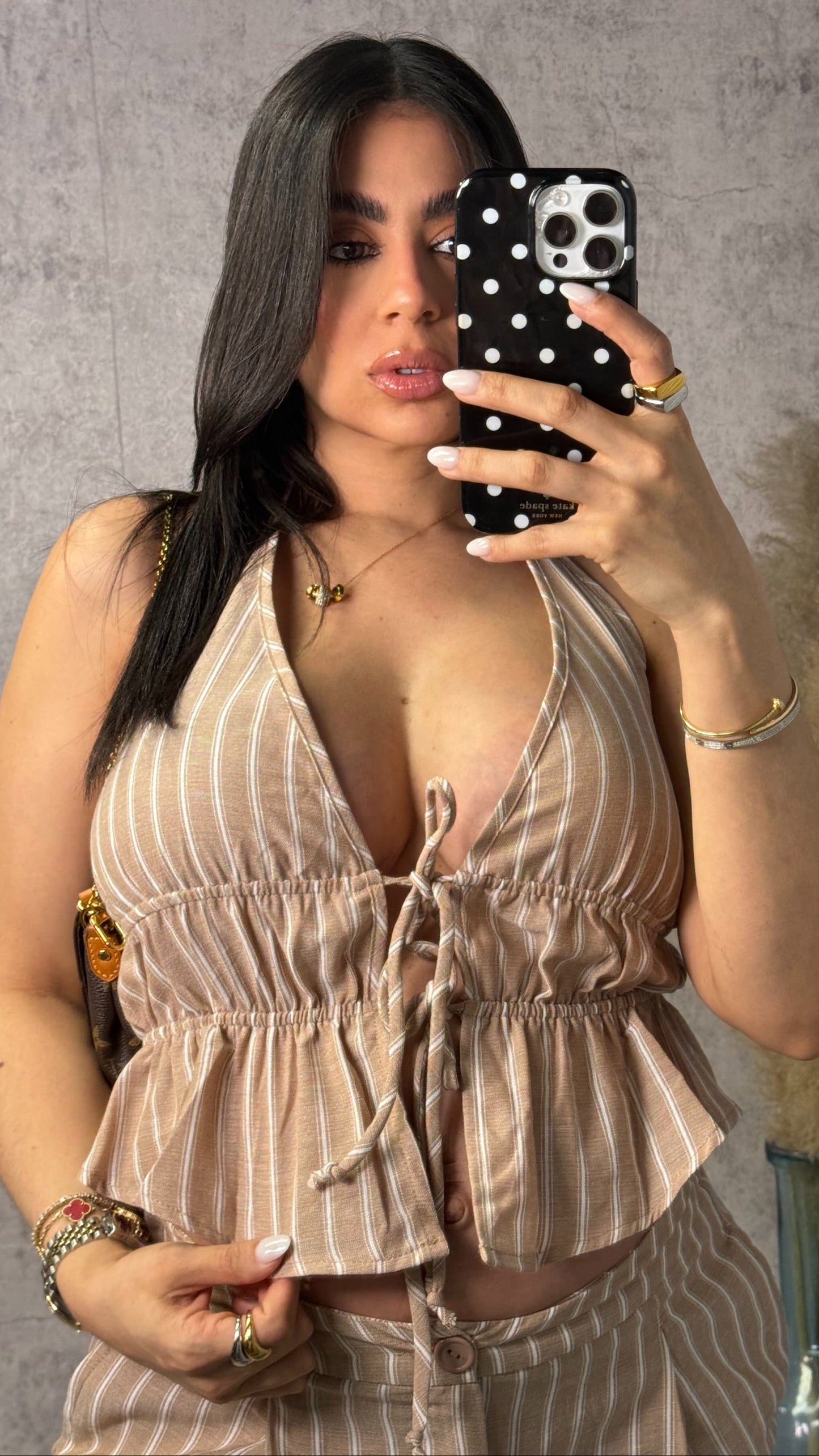 JACKY NUDE PANTS SET