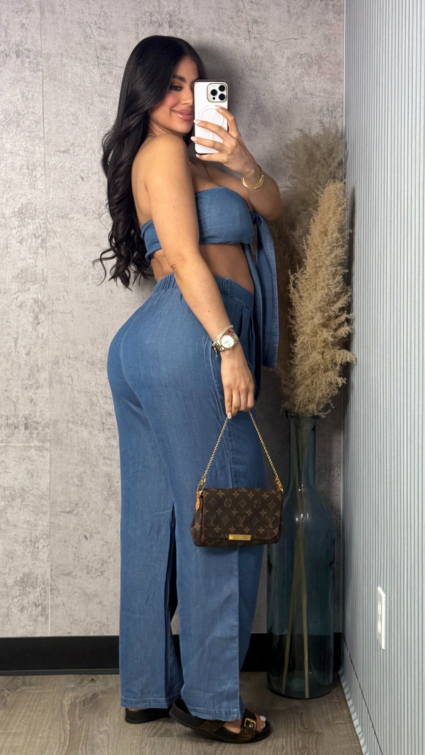 SUMMER DENIM PANTS SET