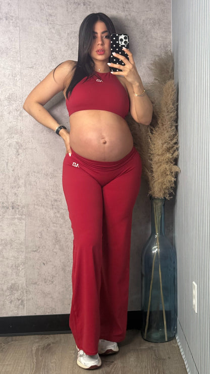 AB RUBY RED PANTS SET