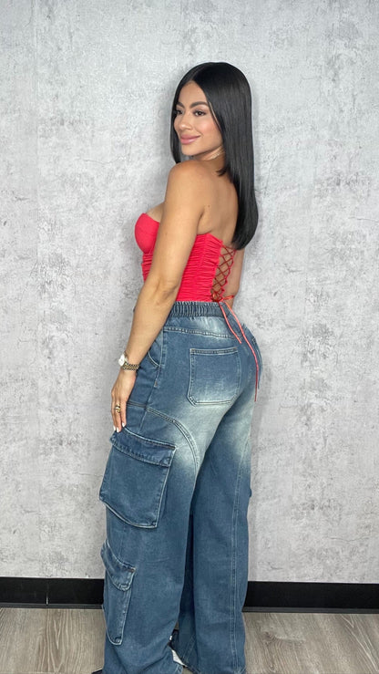 LUNA Red Corset