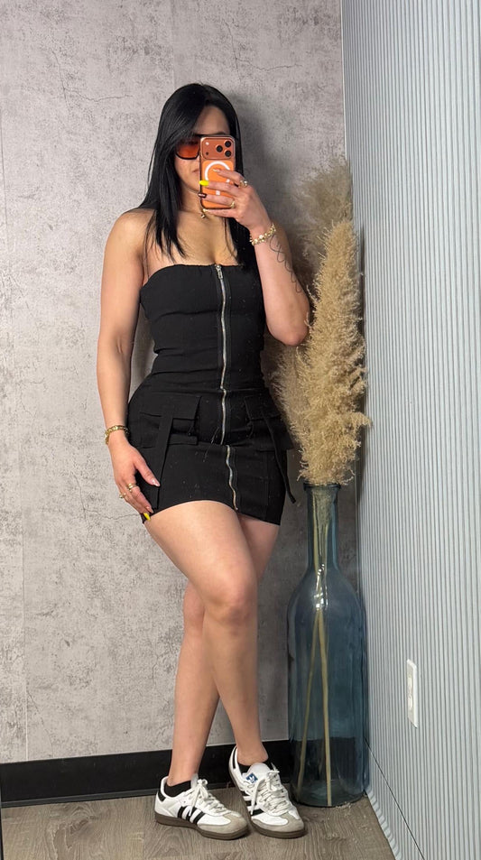 CARGO TUBE DRESS BLACK