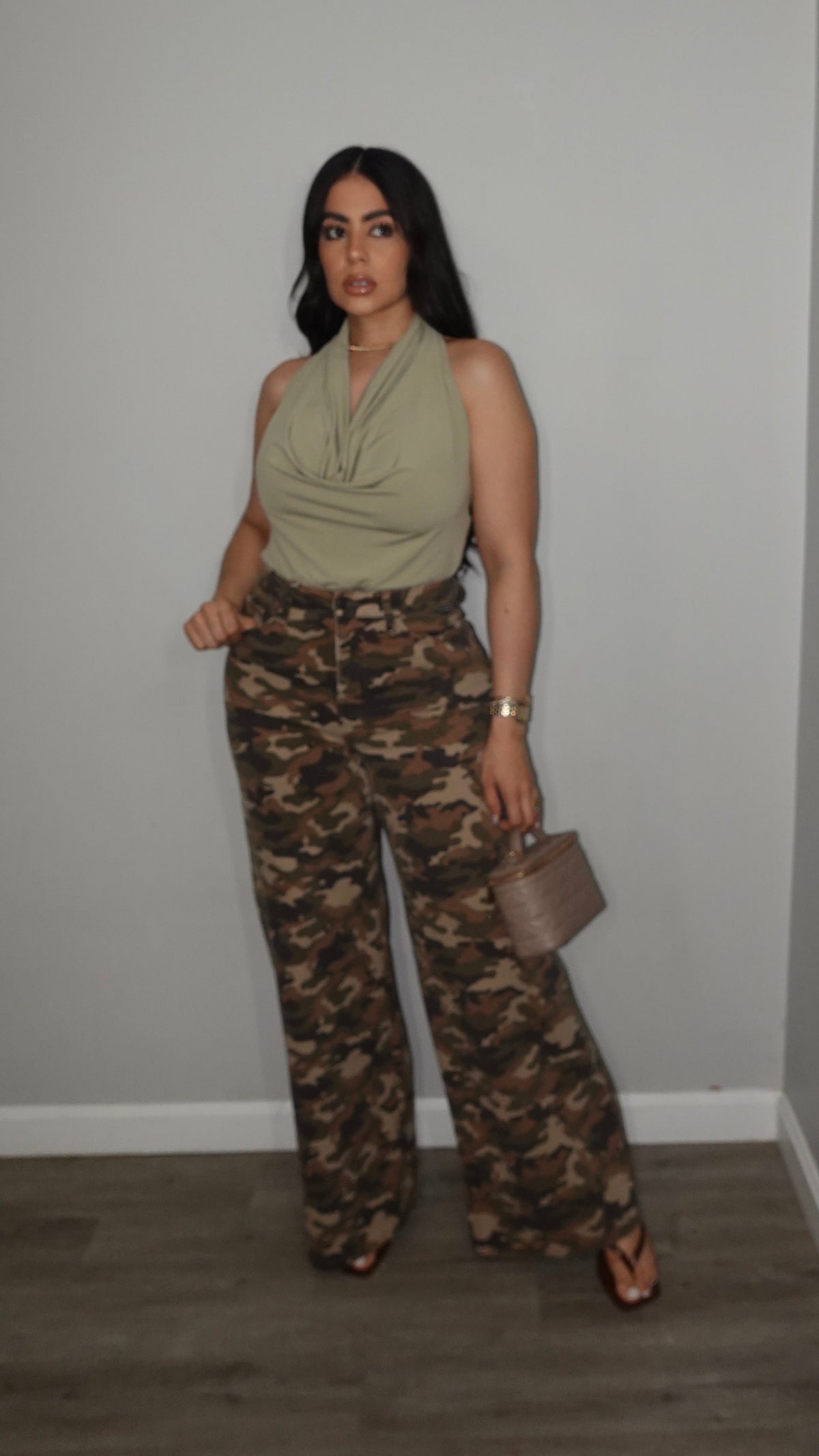 CAMO CELLO DENIM PANTS