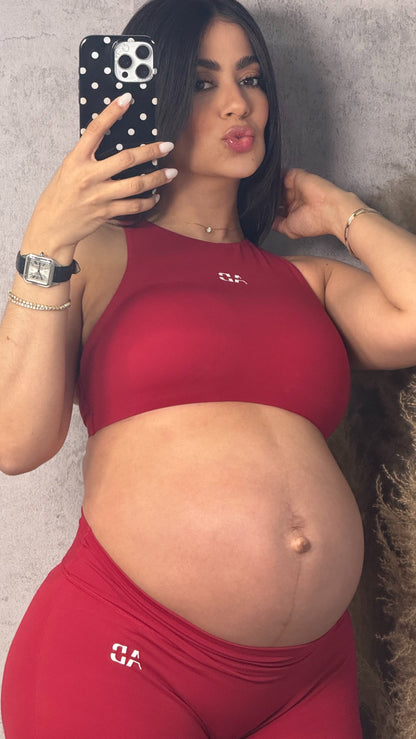AB RUBY RED PANTS SET