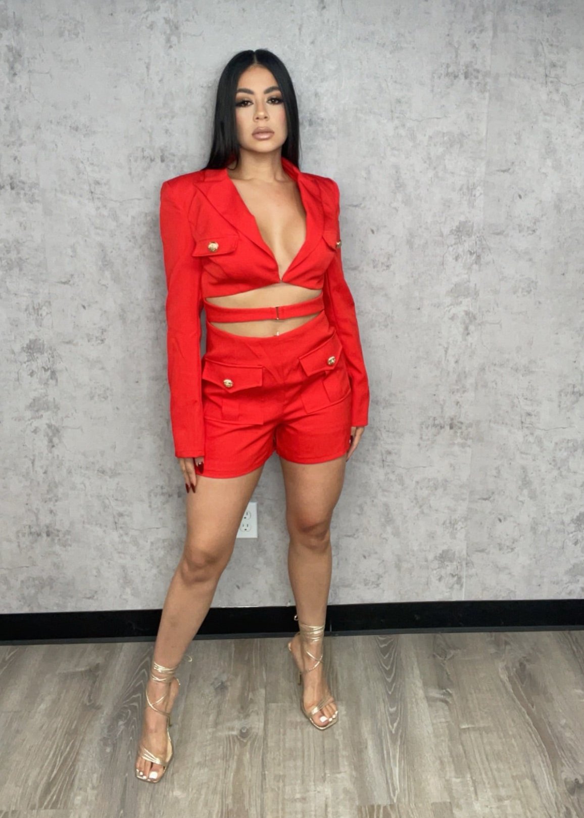 Analeyda Red Romper