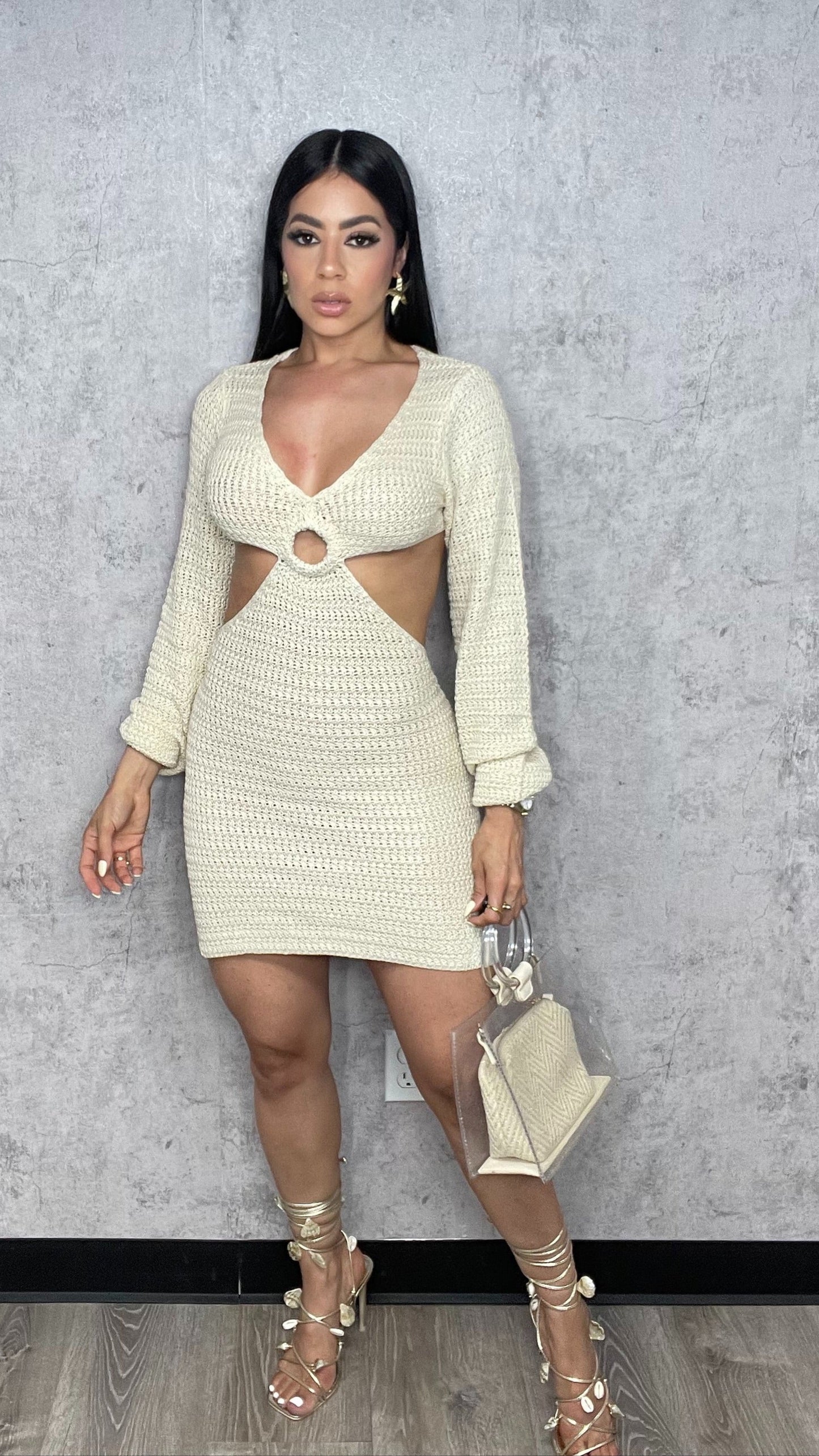 Cout Out Crochet Dress