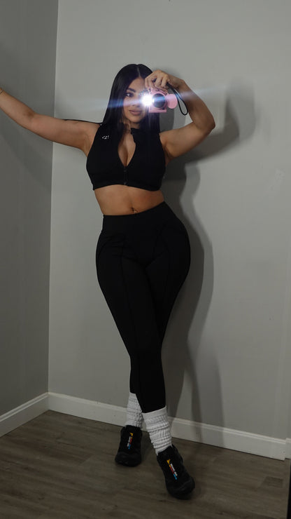 AB NALA BLACK PANTS SET
