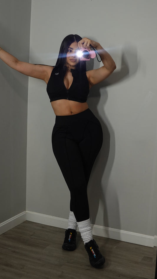 AB NALA BLACK PANTS SET