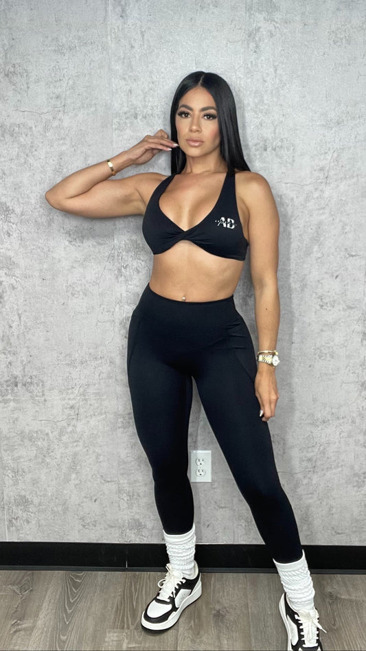 Jenya Pants Set Black