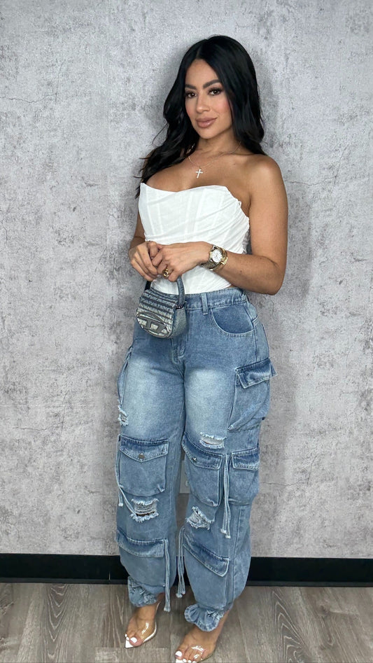 Kloe White Corset