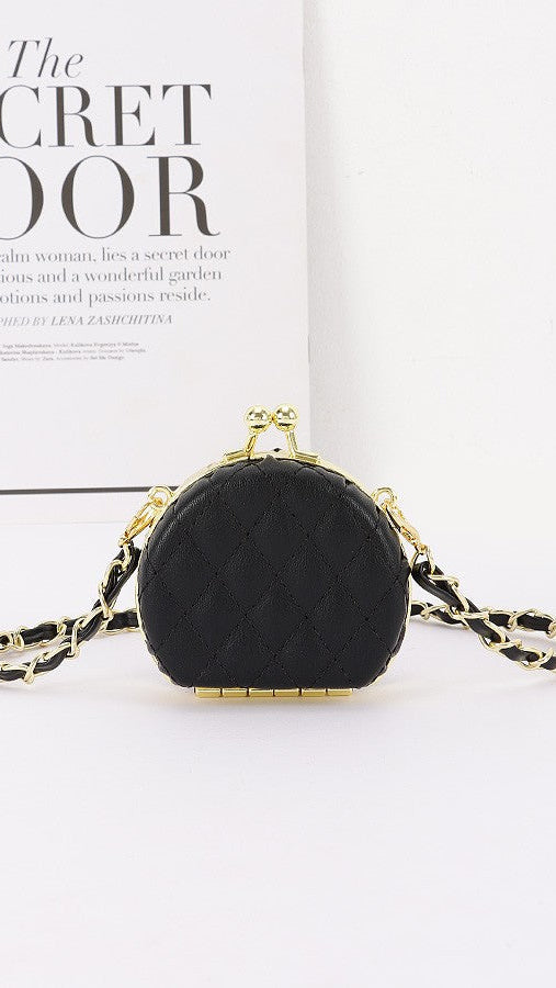 Quilted Faux Leather Mini Bag