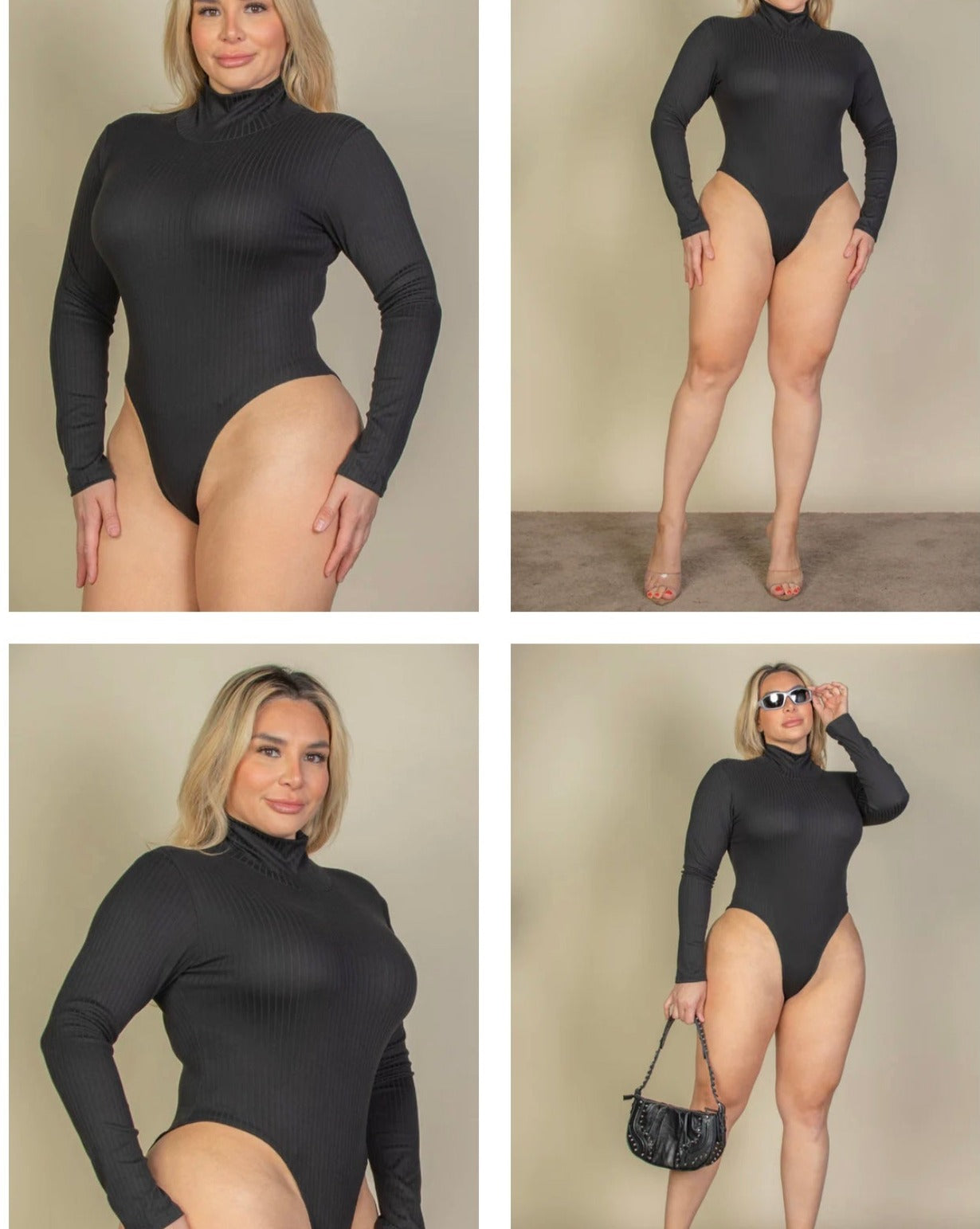 Necesario Bodysuit Black (Size Reg & Plus)