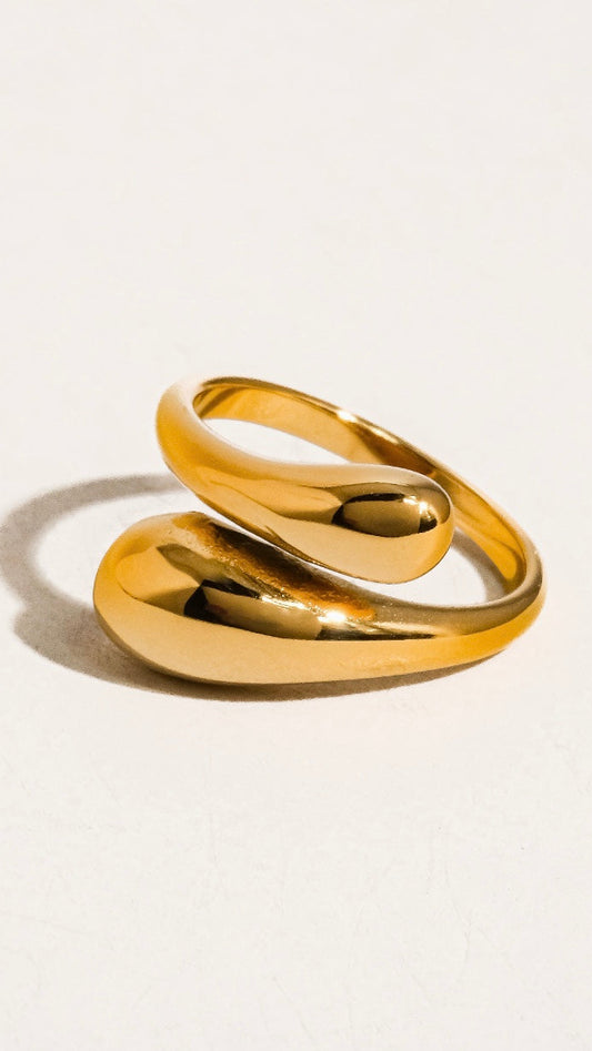 RING 18K GOLD NON-TARNISH ( DOS TONOS Y ORO)