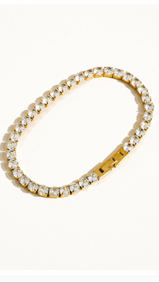 Non-tarnish Rhinestone Dressy Bracelet